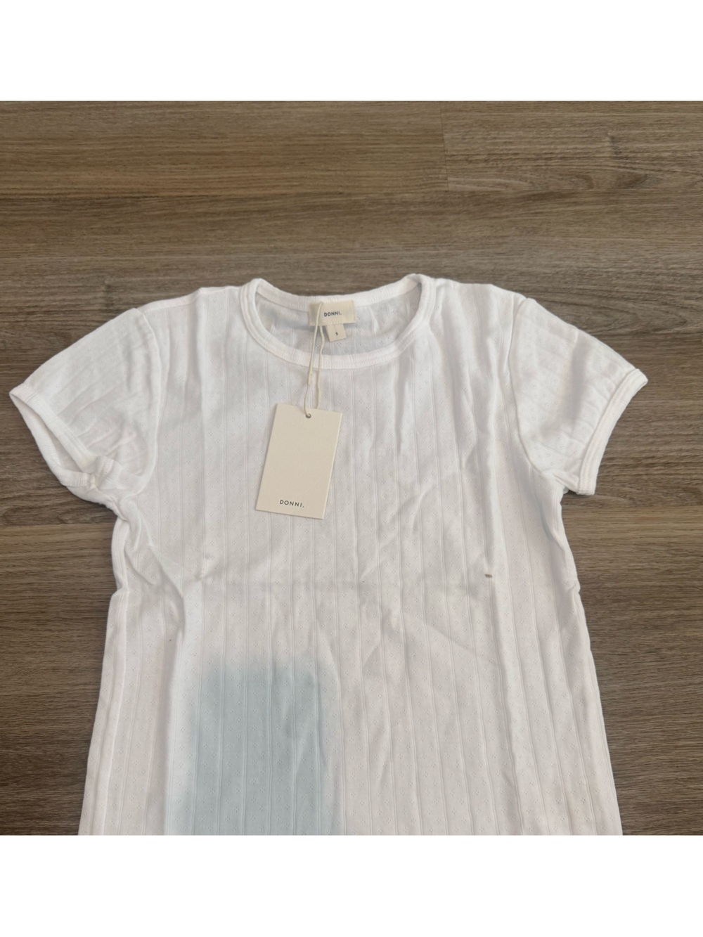 Donni
The Pointelle Baby T-Shirt - Women's